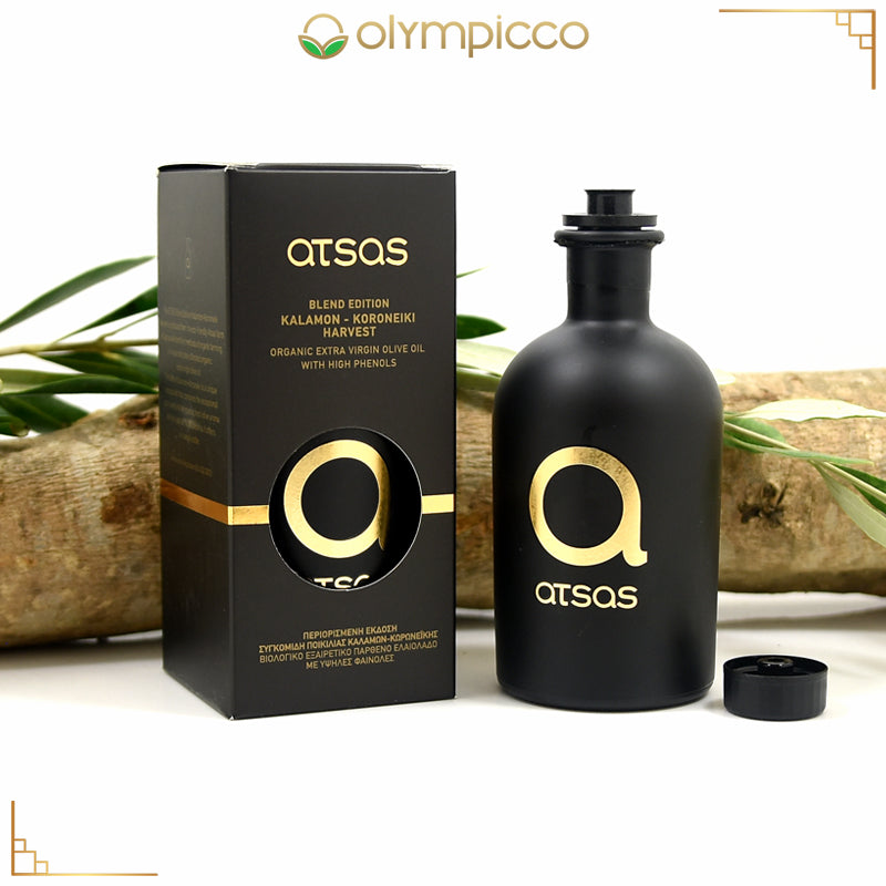 Atsas Organic Extra Virgin Olive Oil Extremely High Phenolic - Gold Blend Limited Edition 250ml - OLYMPICCO.COM