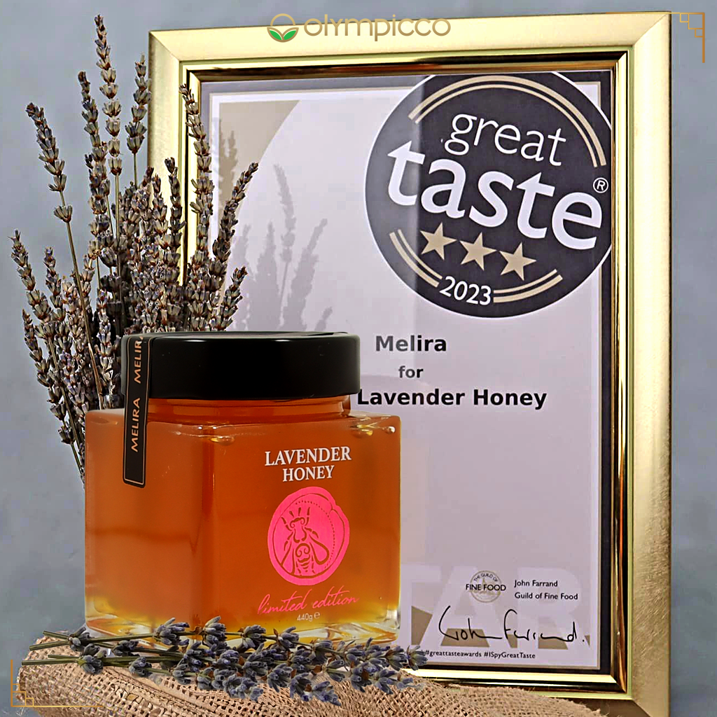 MELIRA Greek Lavender Honey – Limited Edition Raw, Unfiltered, Natural Sweetener 15.8oz - OLYMPICCO.COM