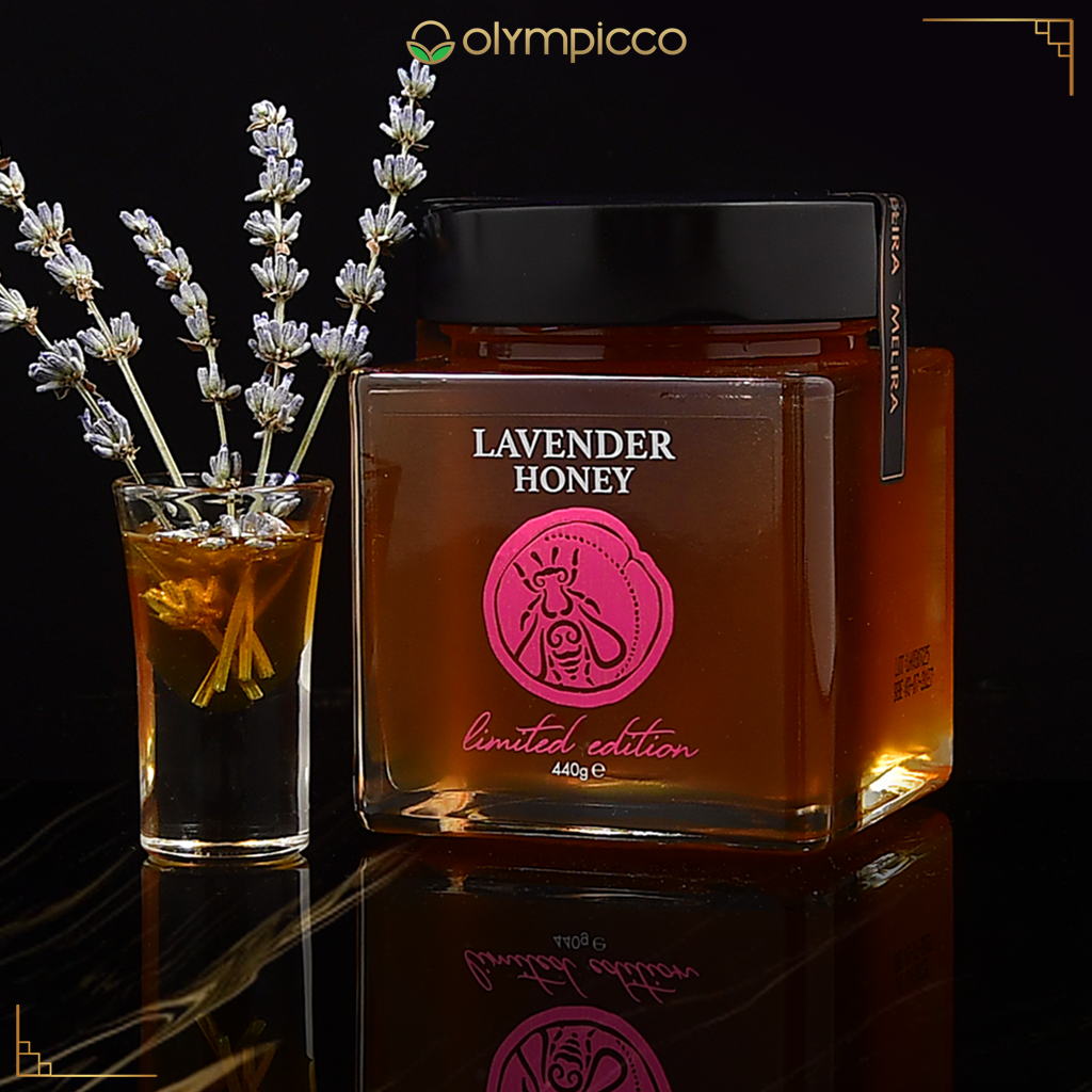MELIRA Greek Lavender Honey – Limited Edition Raw, Unfiltered, Natural Sweetener 15.8oz