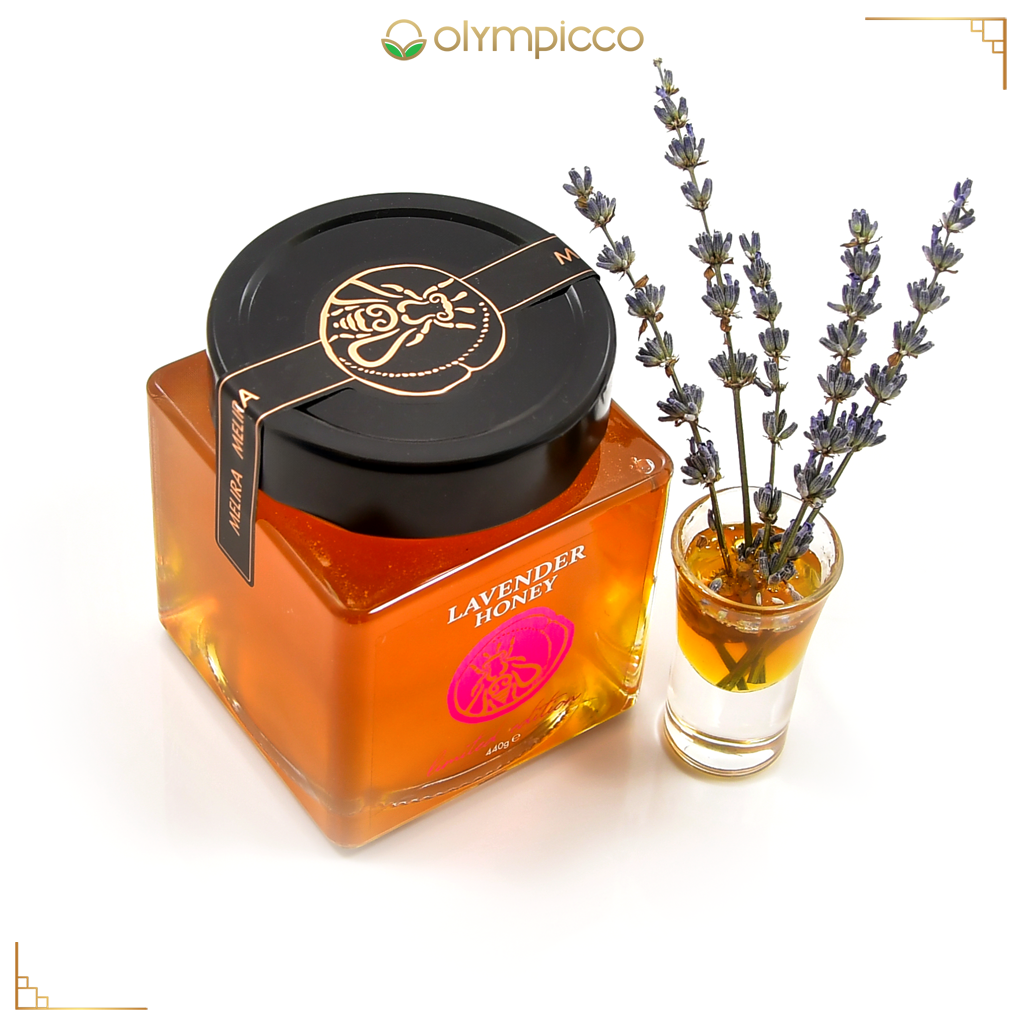 MELIRA Greek Lavender Honey – Limited Edition Raw, Unfiltered, Natural Sweetener 15.8oz