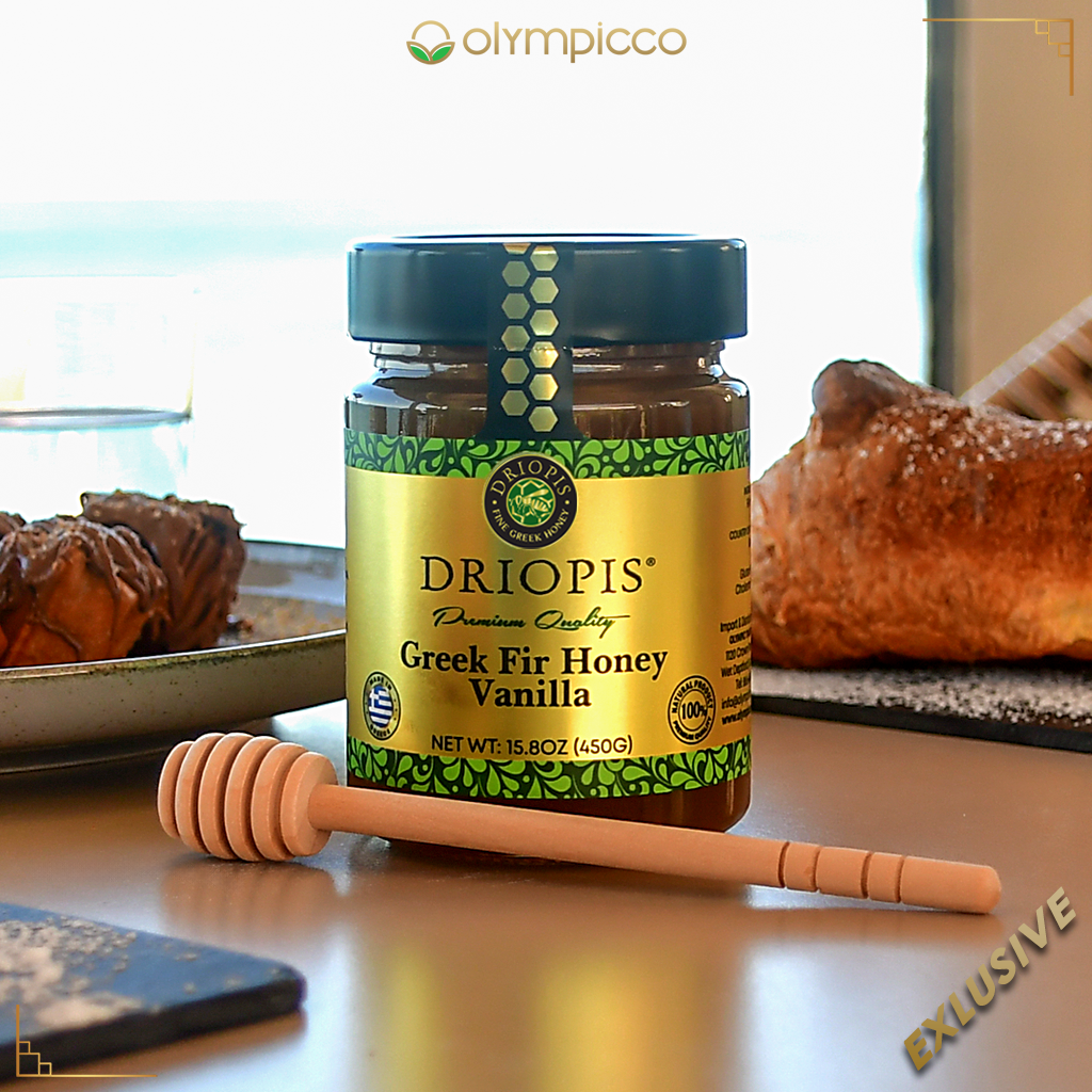 DRIOPIS Greek Vanilla Fir Tree Honey – Limited Production 450g/15.8oz
