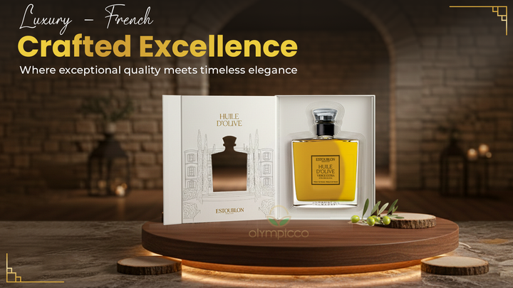 ESTOUBLON Flacon Couture Extra Virgin Olive Oil Grand Cru | Luxury Gift Box 750ml - OLYMPICCO.COM