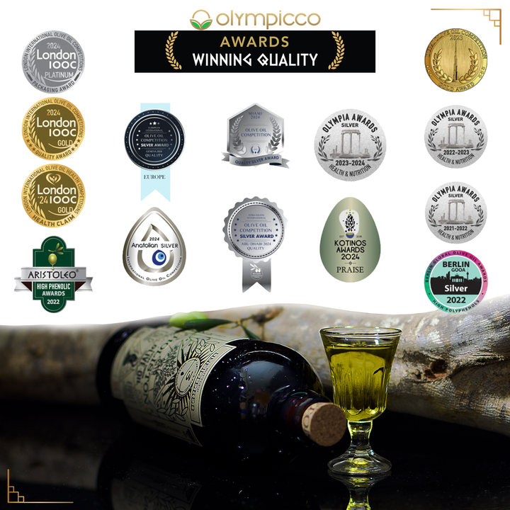 HOLISTON Limited Edition Ultra-Premium Phenolic Extra Virgin Olive Oil 500ml - NEW Harvest 2025/2026 - OLYMPICCO.COM