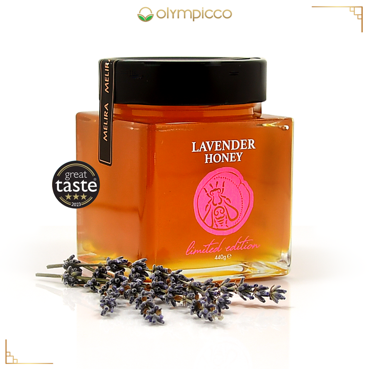 MELIRA Greek Lavender Honey – Limited Edition Raw, Unfiltered, Natural Sweetener 15.8oz - OLYMPICCO.COM