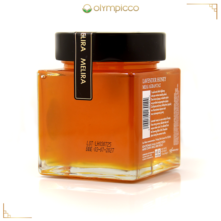 MELIRA Greek Lavender Honey – Limited Edition Raw, Unfiltered, Natural Sweetener 15.8oz - OLYMPICCO.COM