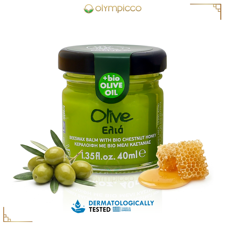Melira Beeswax Balm – Organic Olive Oil & Chestnut Honey - Dermatologically Tested | Made in Greece - OLYMPICCO.COM