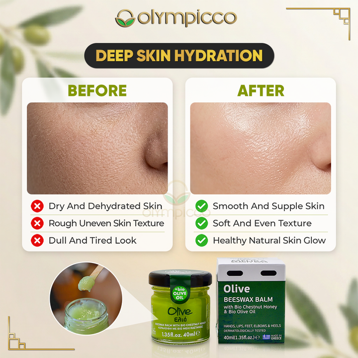 Melira Beeswax Balm – Organic Olive Oil & Chestnut Honey - Dermatologically Tested | Made in Greece - OLYMPICCO.COM
