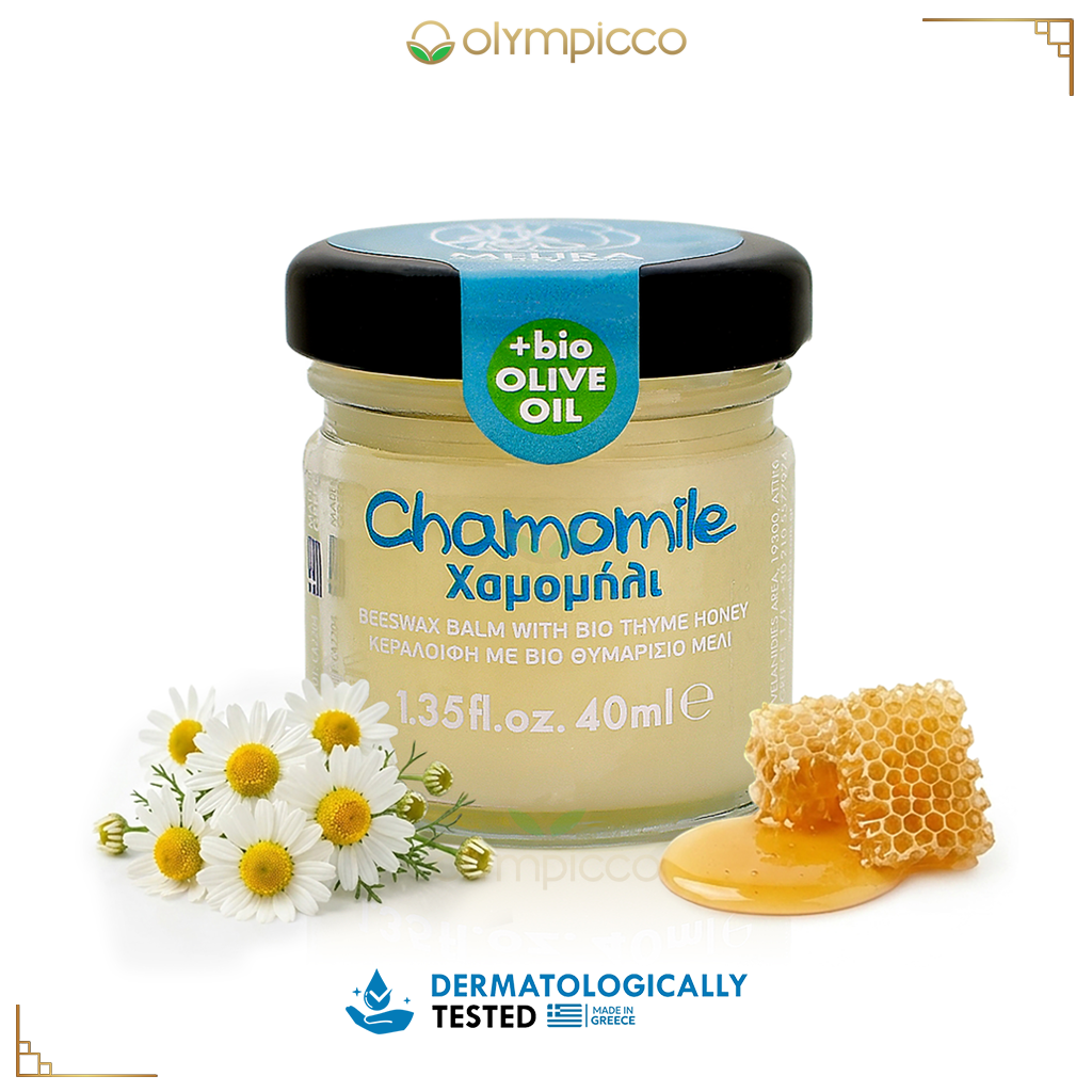 Melira Beeswax Balm with Chamomile, Bio Thyme Honey & Organic Olive Oil | Dermatologically Tested | Made in Greece - OLYMPICCO.COM