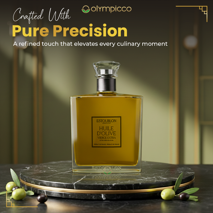 ESTOUBLON Flacon Couture Extra Virgin Olive Oil Grand Cru | Luxury Gift Box 750ml - OLYMPICCO.COM