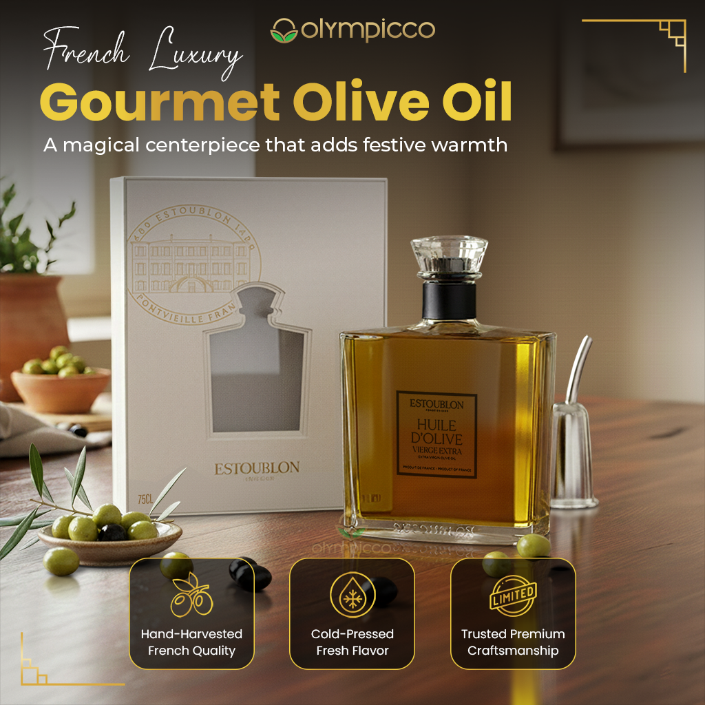 ESTOUBLON Flacon Couture Extra Virgin Olive Oil Grand Cru | Luxury Gift Box 750ml
