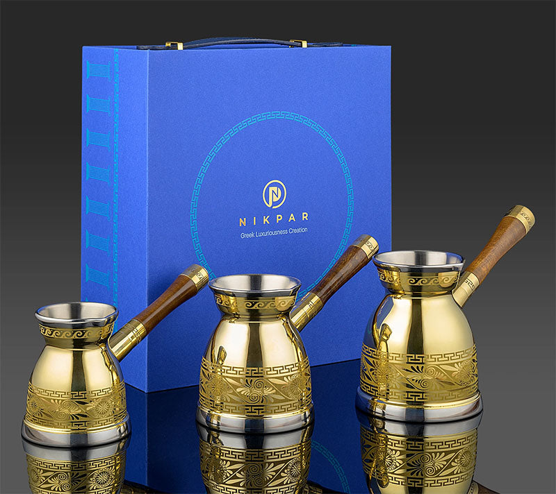 Greek Coffee Pot Briki - NIKPAR Luxury Macedonian Collection