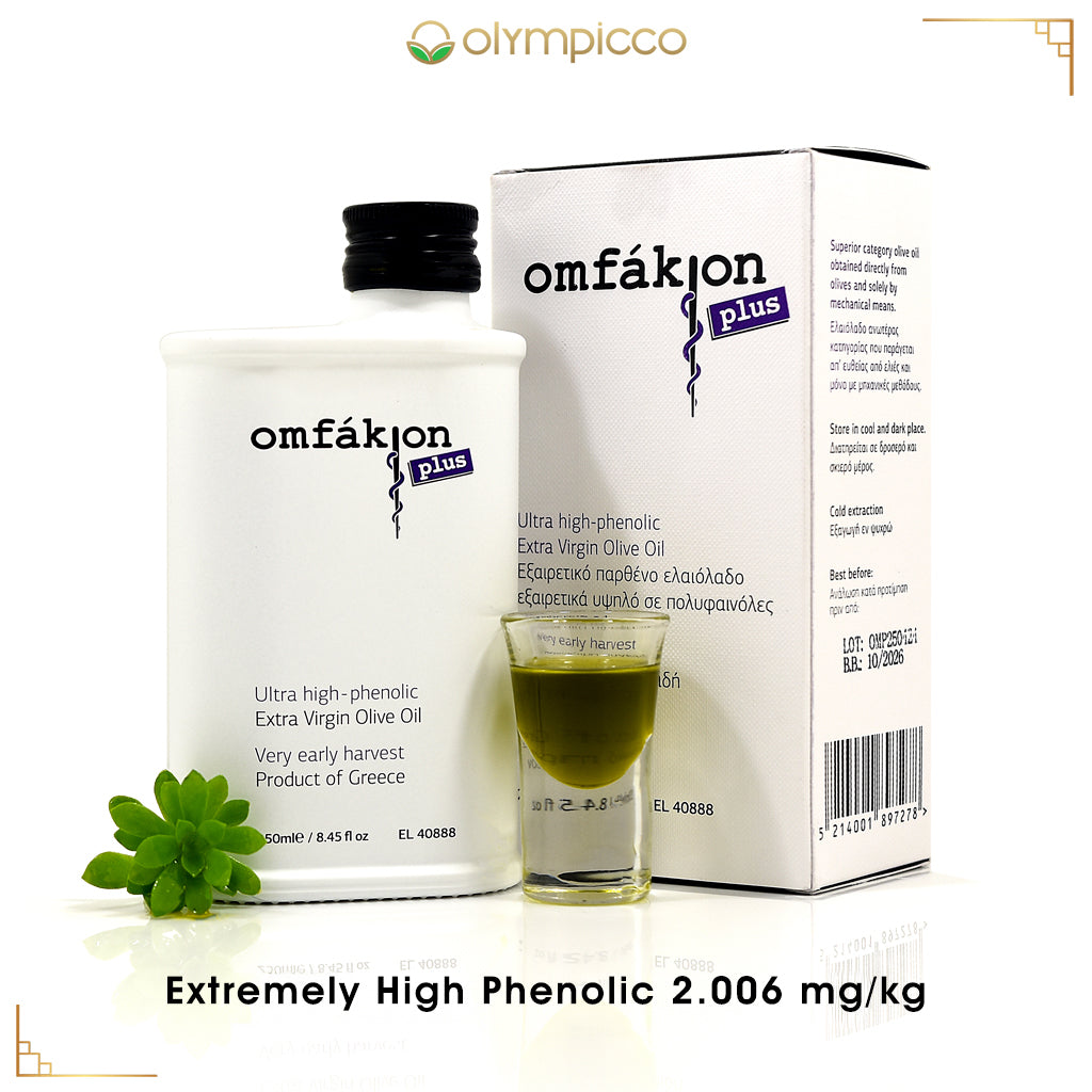 Omfakion Plus | Extra Virgin Olive Oil | Early Harvest 2025/26 | Extremely High Phenolic | 250ml