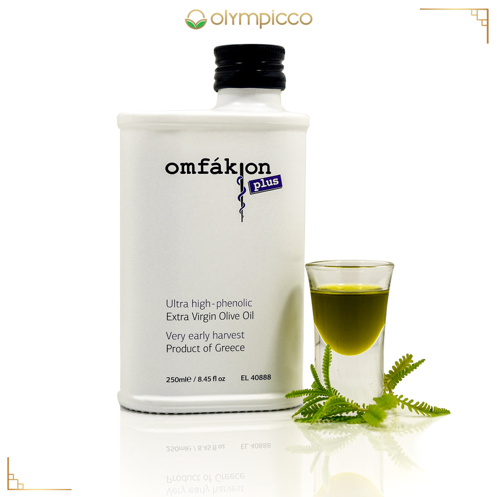 Omfakion Plus | Extra Virgin Olive Oil | Early Harvest 2024/25 | Extremely High Phenolic | 250ml - OLYMPICCO.COM