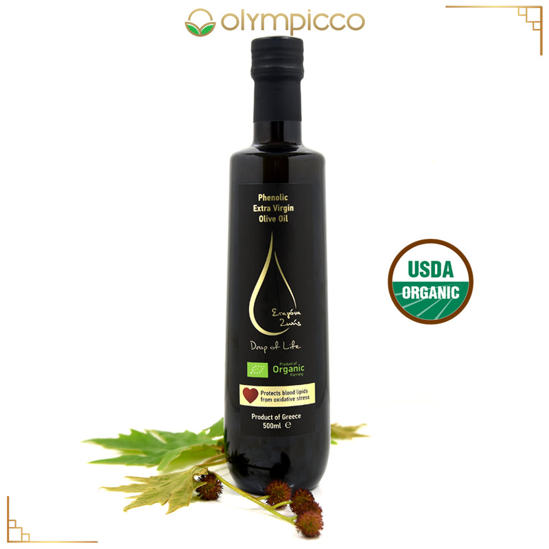 Organic Drop of Life, Extra Virgin Olive Oil - Harvest 2024/2025 - OLYMPICCO.COM