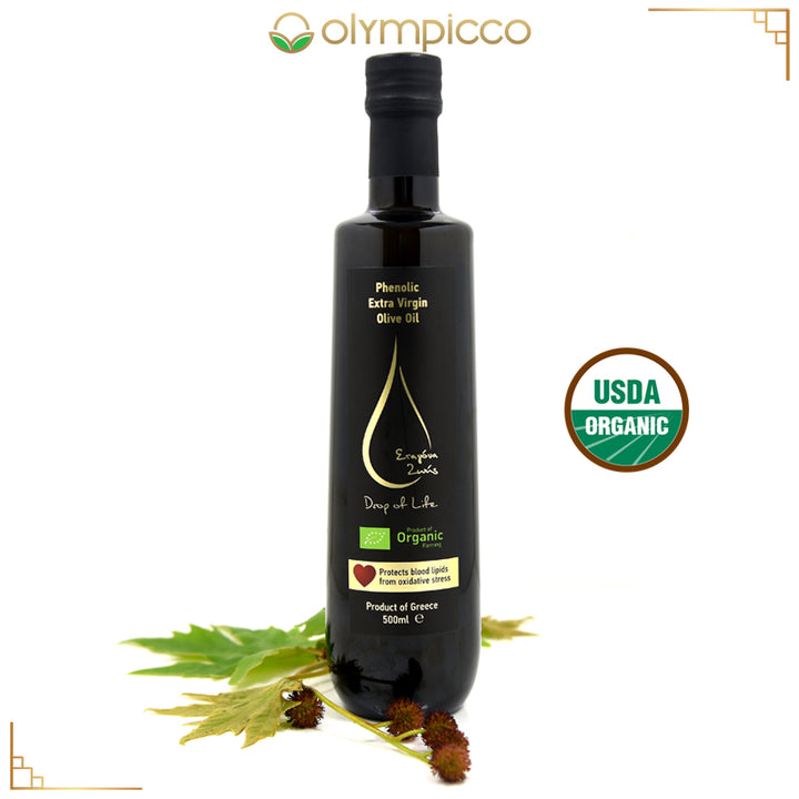 Organic Drop of Life, Extra Virgin Olive Oil - Harvest 2024/2025 - OLYMPICCO.COM