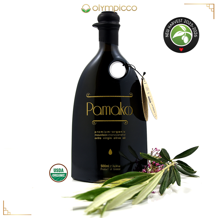 Pamako Ultra-Premium Monovarietal-Mountain Organic Extra Virgin Olive Oil - Harvest 2025/2026 - OLYMPICCO.COM