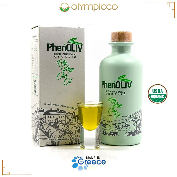 PhenOLIV Organic Extra Virgin Olive Oil, High Phenolic Content 2110mg/kg - Harvest 2024 /2025 - OLYMPICCO.COM