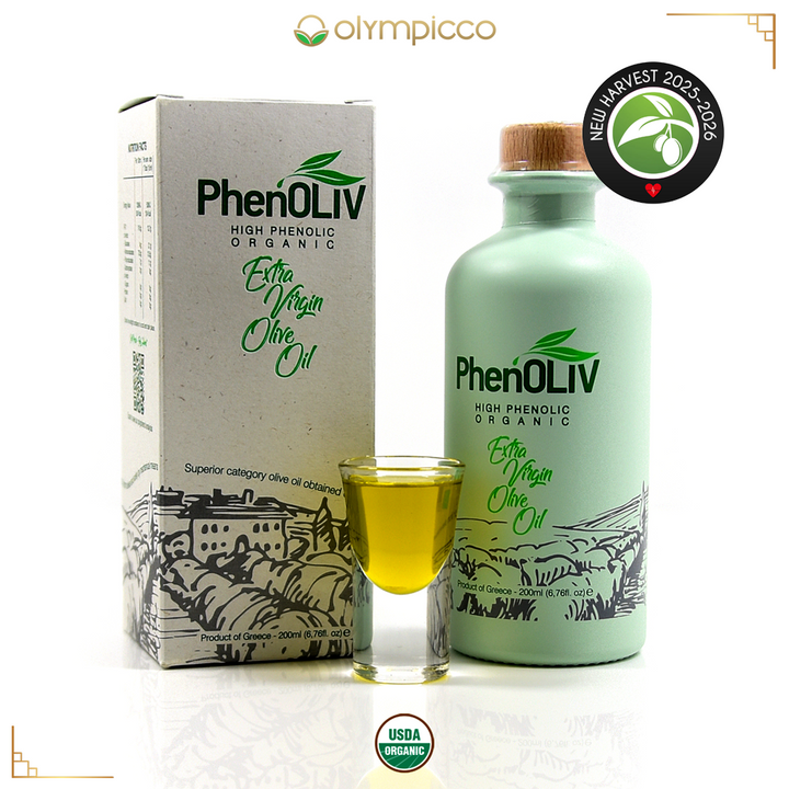 PhenOLIV Organic Extra Virgin Olive Oil, High Phenolic Content - Harvest 2025 /2026 - OLYMPICCO.COM