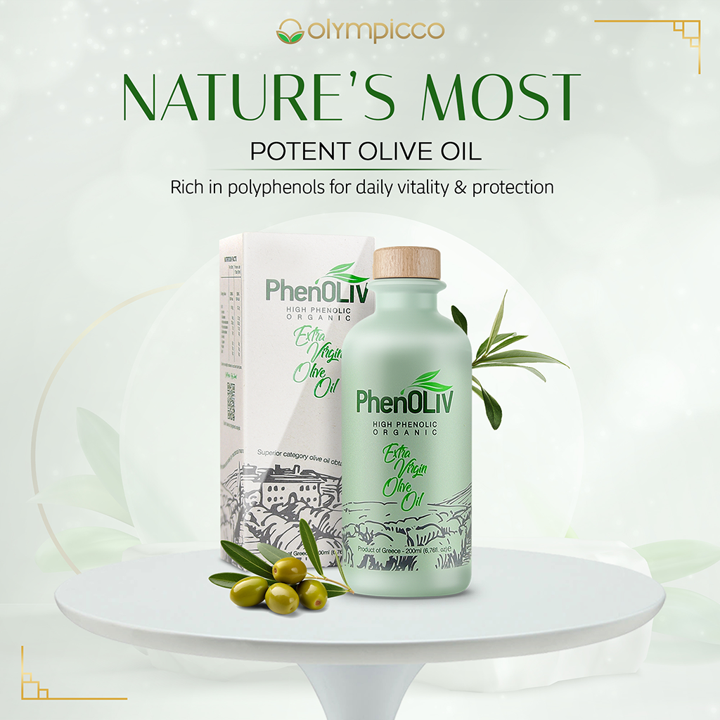 PhenOLIV Organic Extra Virgin Olive Oil, High Phenolic Content - Harvest 2025 /2026