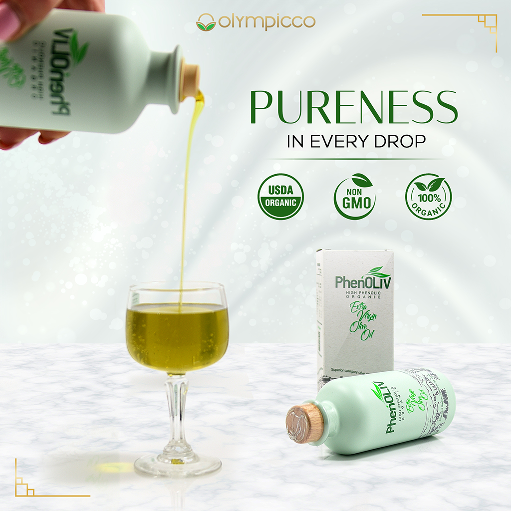 PhenOLIV Organic Extra Virgin Olive Oil, High Phenolic Content - Harvest 2025 /2026