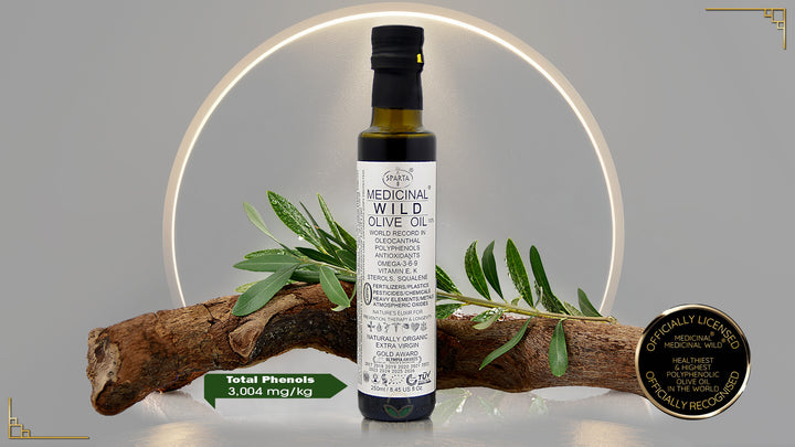 Sparta Medicinal Organic High-Phenolic Olive Oil – White Label Limited Edition 250ml