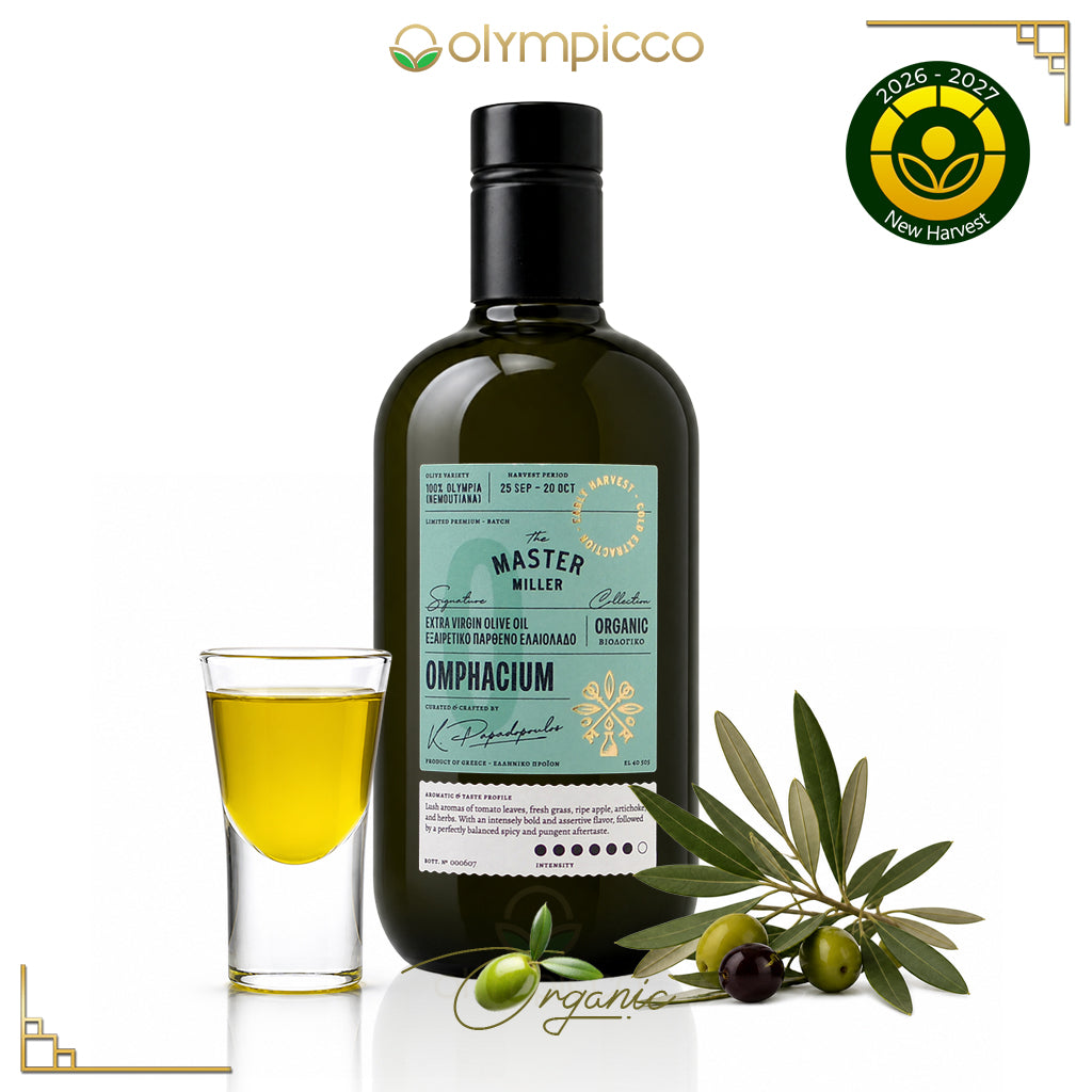 The Master Miller Omphacium Organic Early Harvest EVOO 2026 - High-Phenolic, Award-Winning