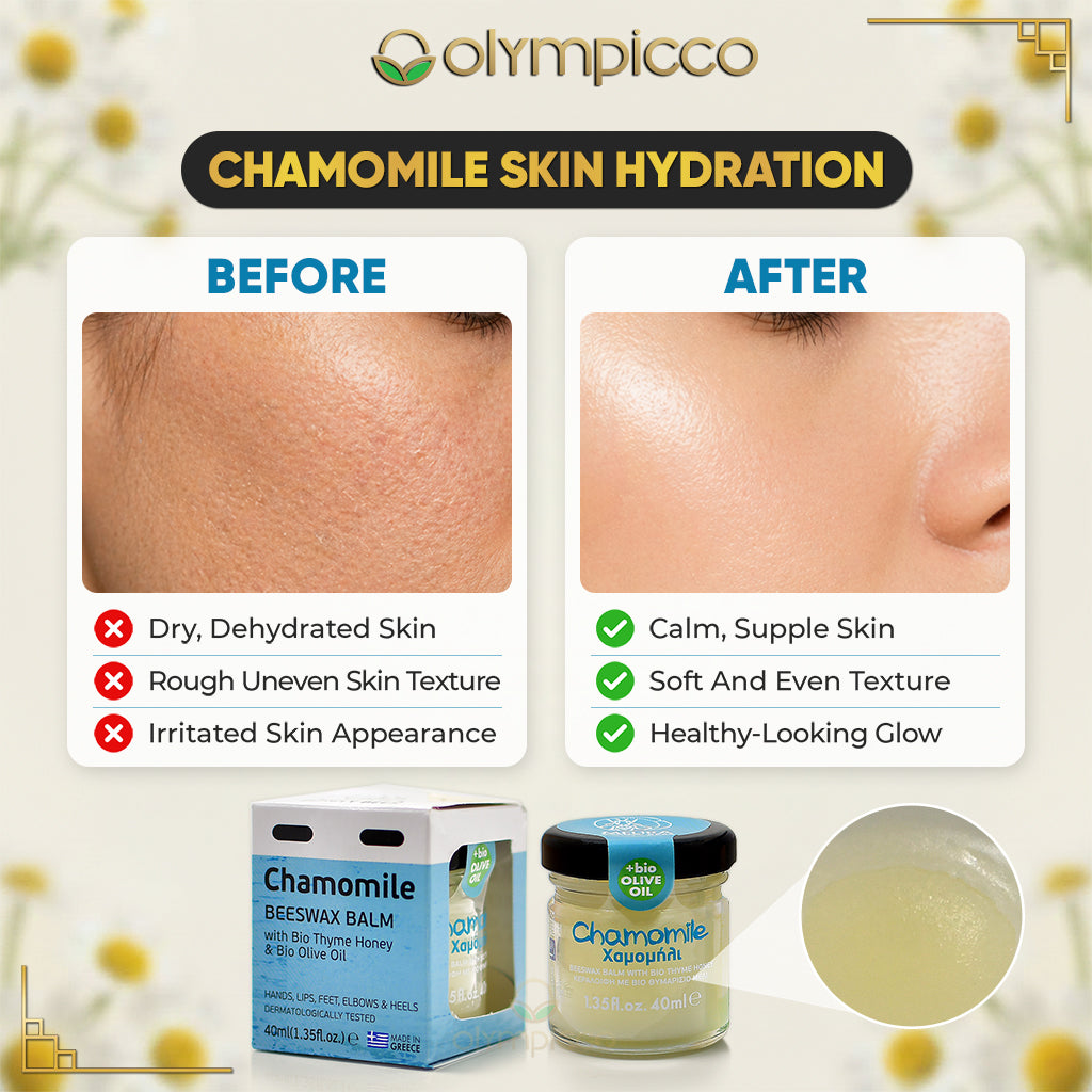 Melira Beeswax Balm with Chamomile, Bio Thyme Honey & Organic Olive Oil | Dermatologically Tested | Made in Greece - OLYMPICCO.COM