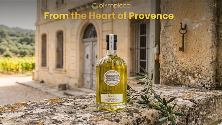 ESTOUBLON Picholine Extra Virgin Olive Oil 500ml | Award-Winning French Single-Varietal EVOO from Provence - OLYMPICCO.COM