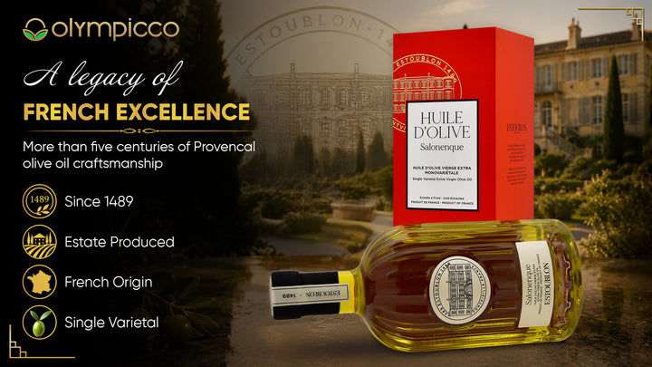 Château Estoublon Salonenque premium olive oil luxury gift box packaging 500ml 