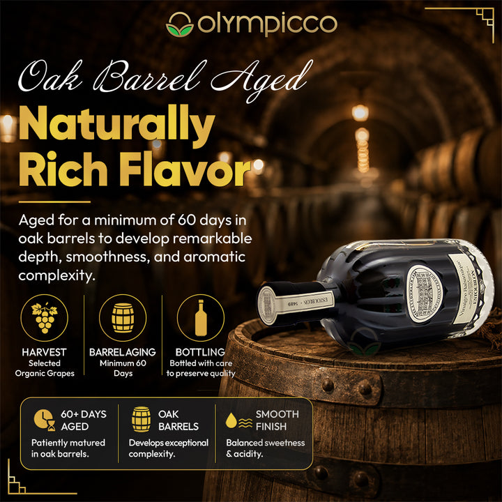 Estoublon Organic Balsamic Vinegar with Gift Box 500ml | Premium French Aged Balsamic | Luxury Gourmet Gift - OLYMPICCO.COM