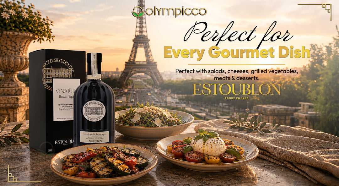 Estoublon Organic Balsamic Vinegar with Gift Box 500ml | Premium French Aged Balsamic | Luxury Gourmet Gift - OLYMPICCO.COM