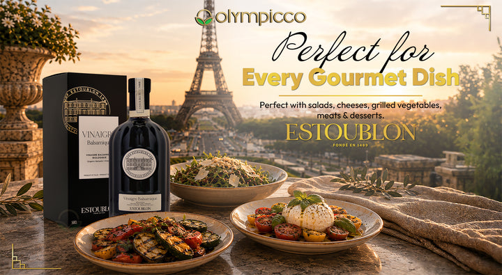 Estoublon Organic Balsamic Vinegar with Gift Box 500ml | Premium French Aged Balsamic | Luxury Gourmet Gift - OLYMPICCO.COM