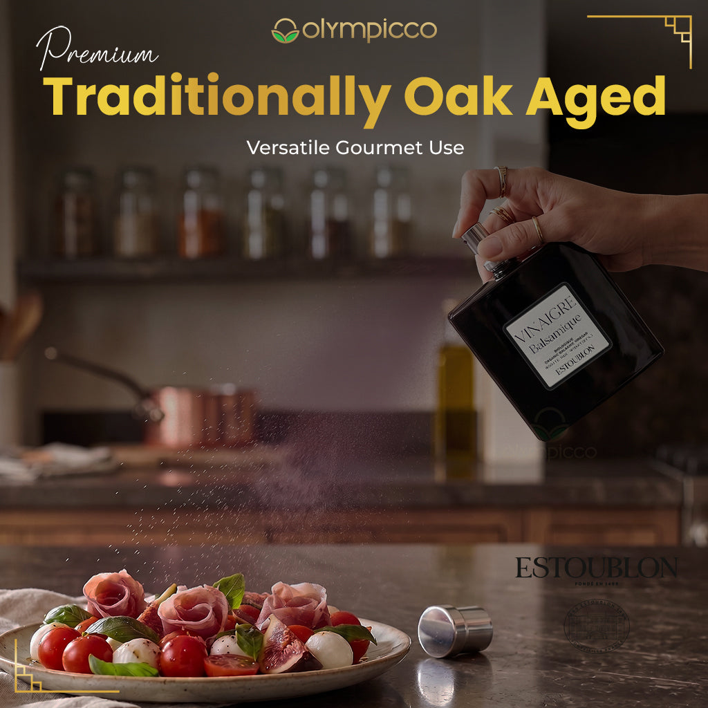 Estoublon Organic Balsamic Vinegar Spray 100ml | Premium French Aged Balsamic | Fine Mist Culinary Spray - OLYMPICCO.COM
