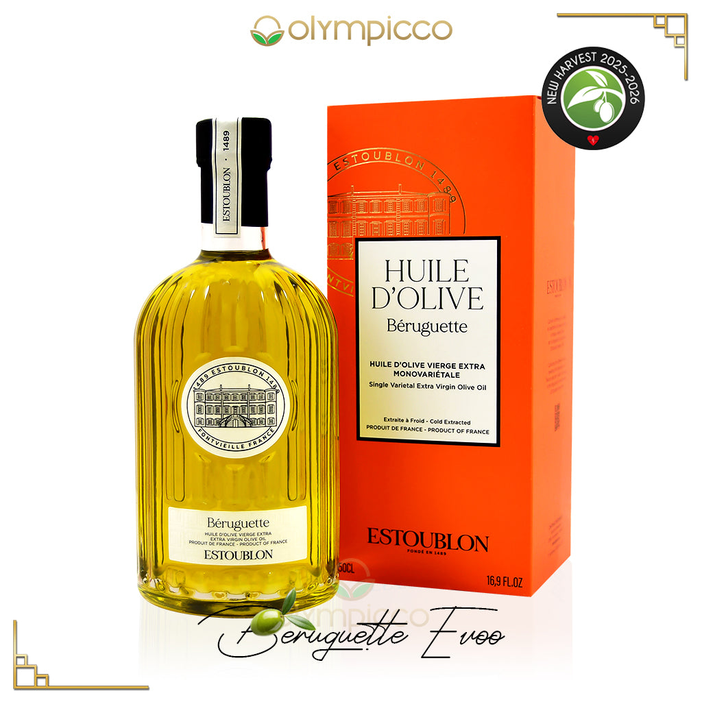 Estoublon Béruguette Extra Virgin Olive Oil 500ml – Award-Winning French EVOO from Provence