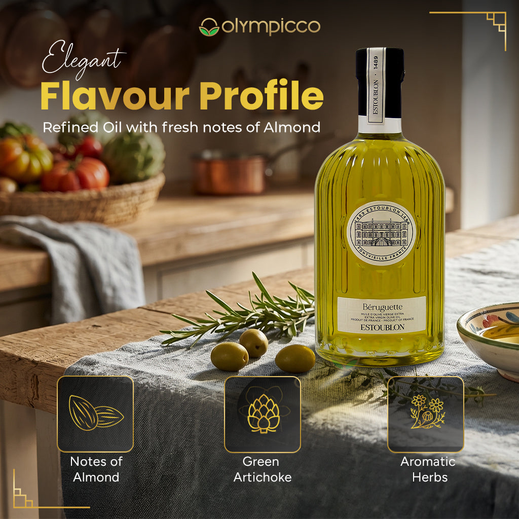 Gourmet dining with award-winning French olive oil
