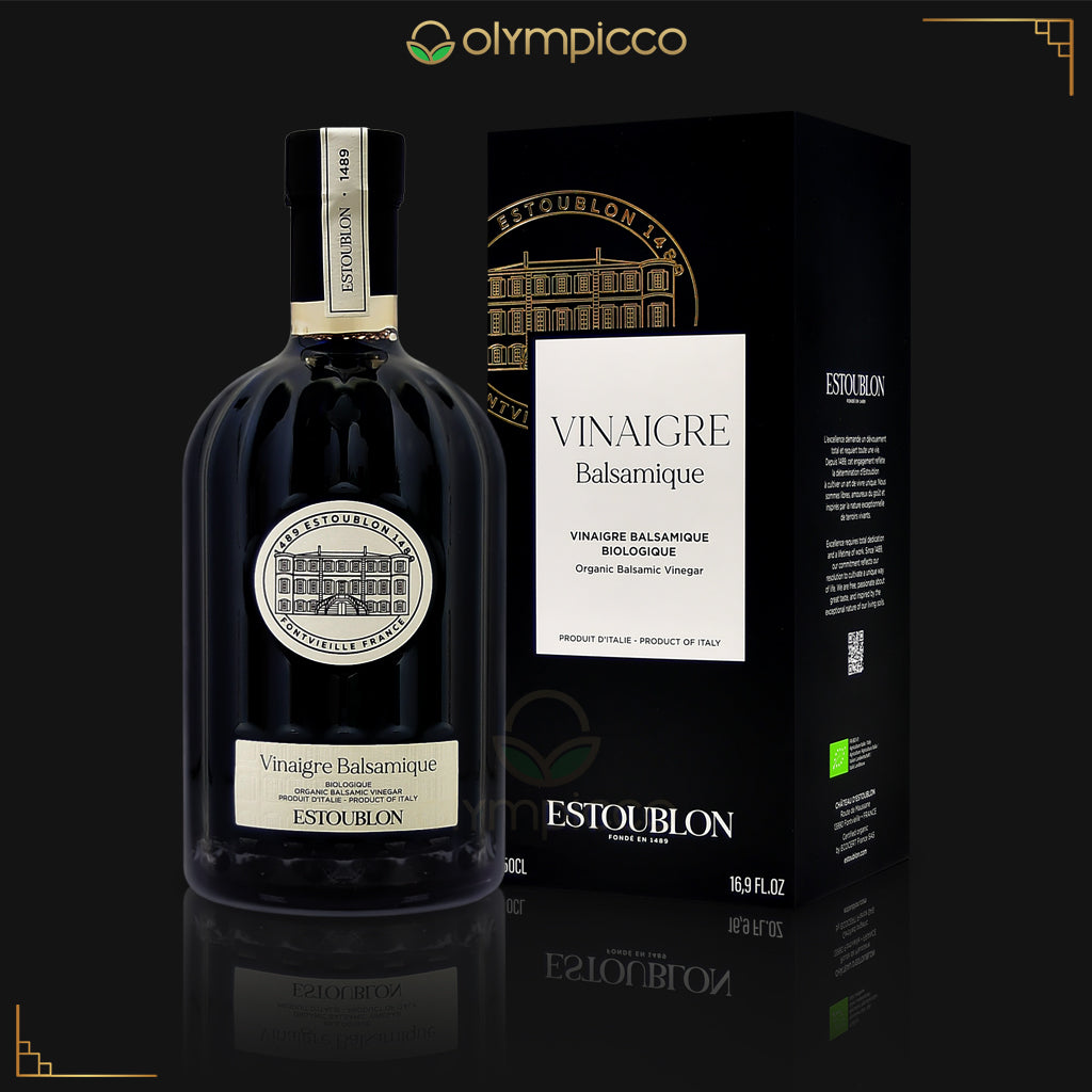 Estoublon Organic Balsamic Vinegar with Gift Box 500ml | Premium French Aged Balsamic | Luxury Gourmet Gift - OLYMPICCO.COM