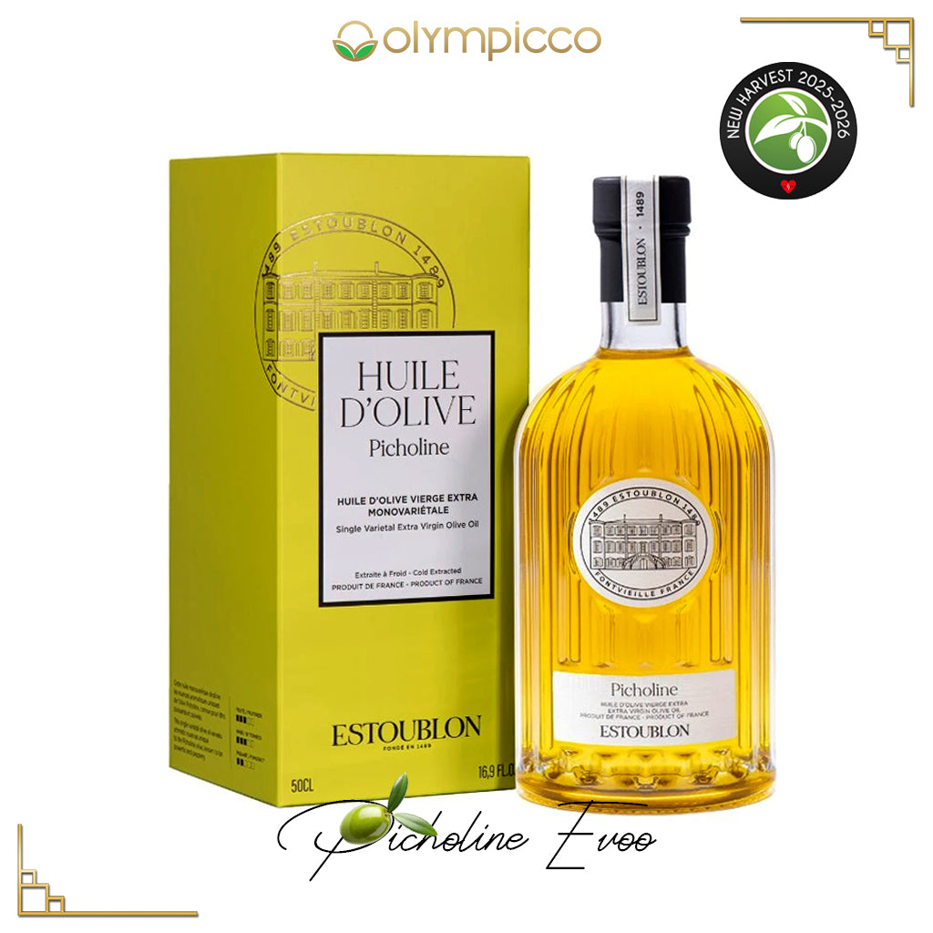 ESTOUBLON Picholine Extra Virgin Olive Oil 500ml bottle – Award-winning French single-varietal EVOO from Provence