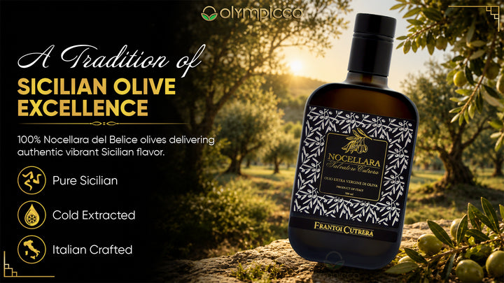 Nocellara Salvatore Cutrera Extra Virgin Olive Oil 500ml | Award-Winning Sicilian EVOO - OLYMPICCO.COM