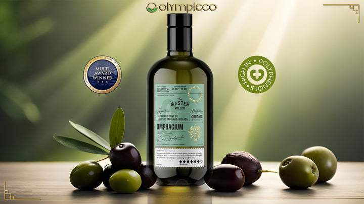 The Master Miller Omphacium Organic Early Harvest EVOO - High-Phenolic, Award-Winning - OLYMPICCO.COM
