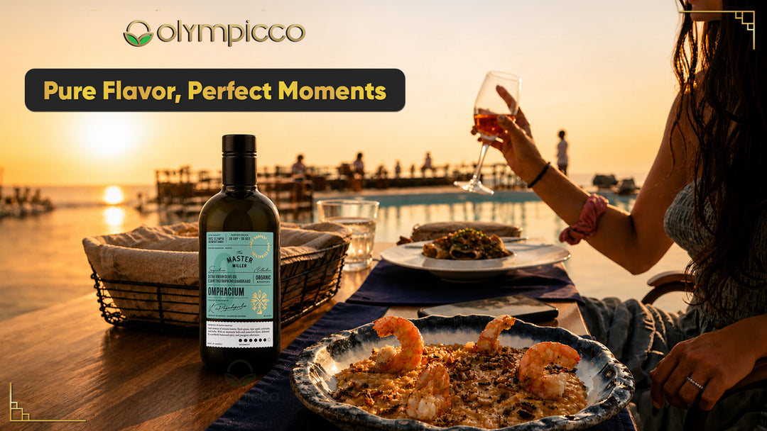 The Master Miller Omphacium Organic Early Harvest EVOO - High-Phenolic, Award-Winning - OLYMPICCO.COM