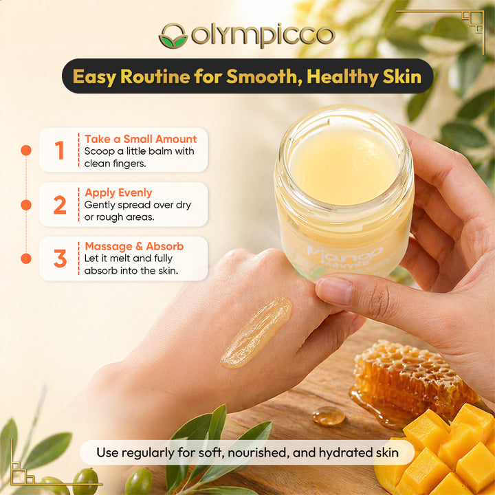 Melira Beeswax Balm Mango with Orange Blossom Honey & Organic Olive Oil | Natural Skin Repair | Made in Greece - OLYMPICCO.COM