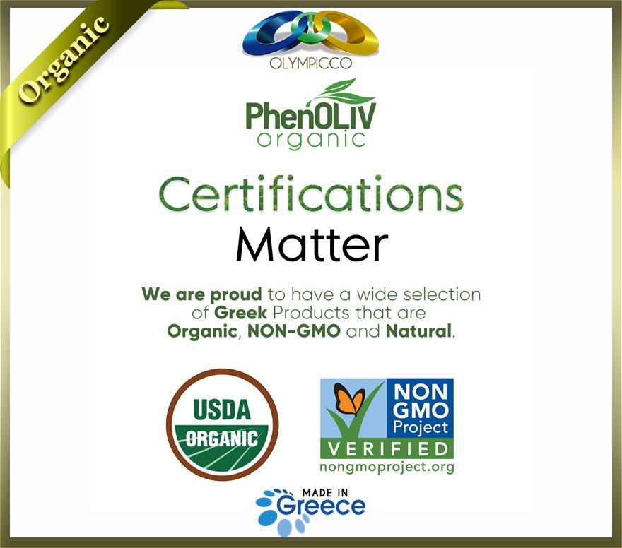 PhenOLIV Organic Extra Virgin Olive Oil, High Phenolic Content 2110mg/kg - Harvest 2024 /2025 - OLYMPICCO.COM