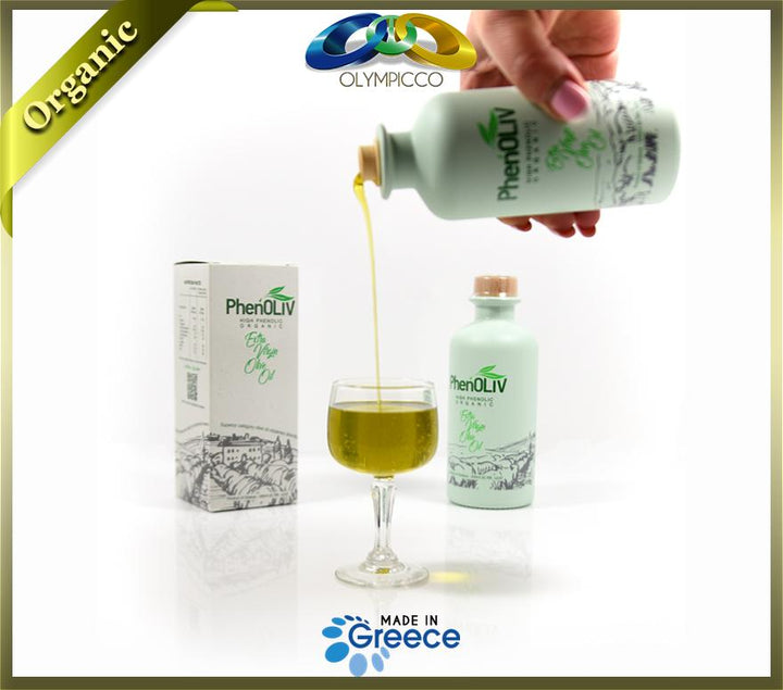 PhenOLIV Organic Extra Virgin Olive Oil, High Phenolic Content 2110mg/kg - Harvest 2024 /2025 - OLYMPICCO.COM