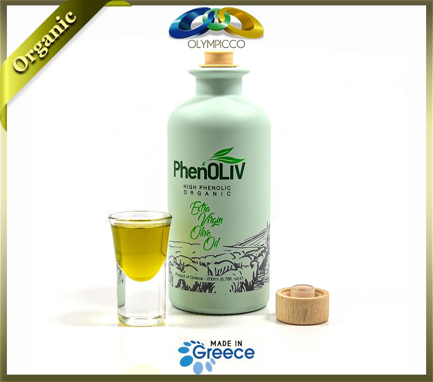 PhenOLIV Organic Extra Virgin Olive Oil, High Phenolic Content 2110mg/kg - Harvest 2024 /2025 - OLYMPICCO.COM