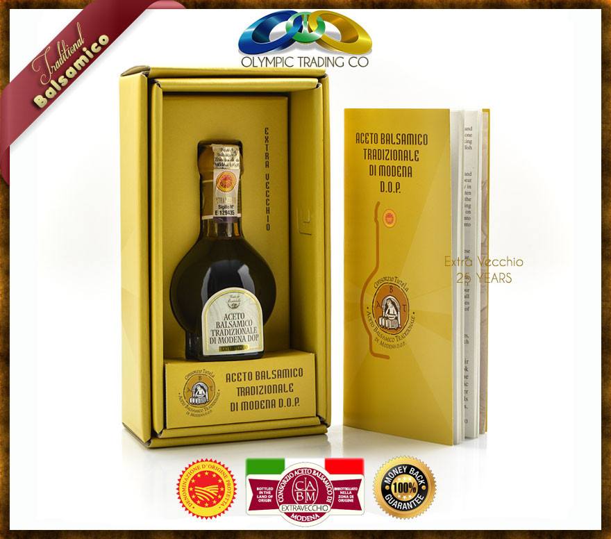 Traditional balsamic vinegar of Modena P.D.O - EXTRAVECCHIO 25 YEARS - OLYMPICCO.COM
