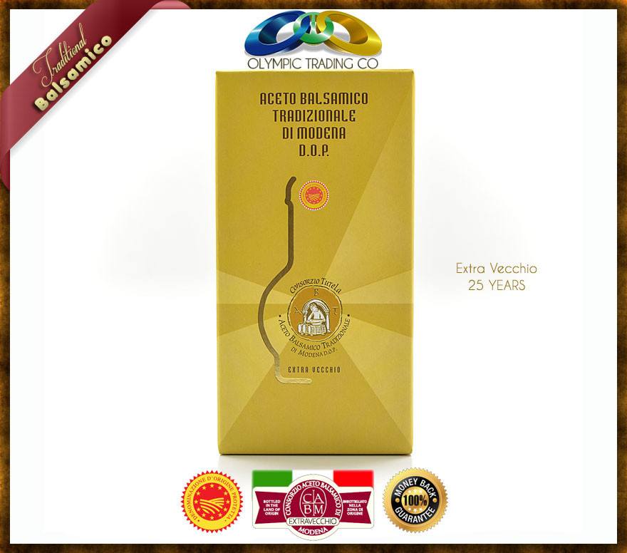 Traditional balsamic vinegar of Modena P.D.O - EXTRAVECCHIO 25 YEARS - OLYMPICCO.COM