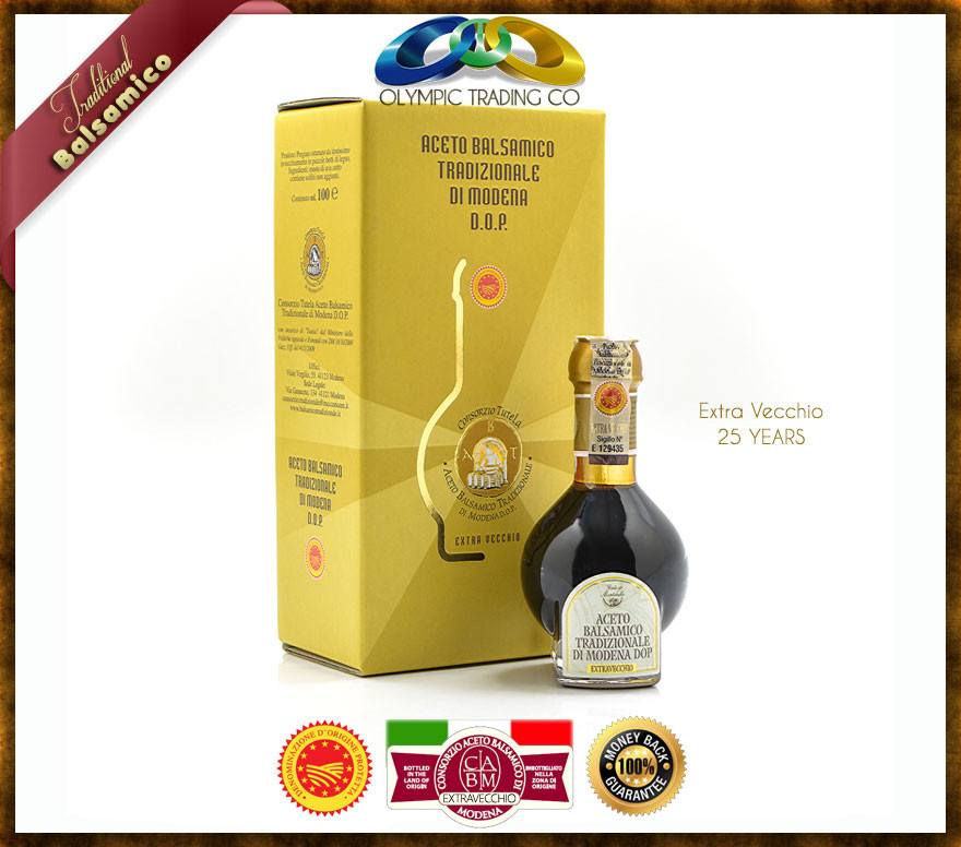 Traditional balsamic vinegar of Modena P.D.O - EXTRAVECCHIO 25 YEARS - OLYMPICCO.COM
