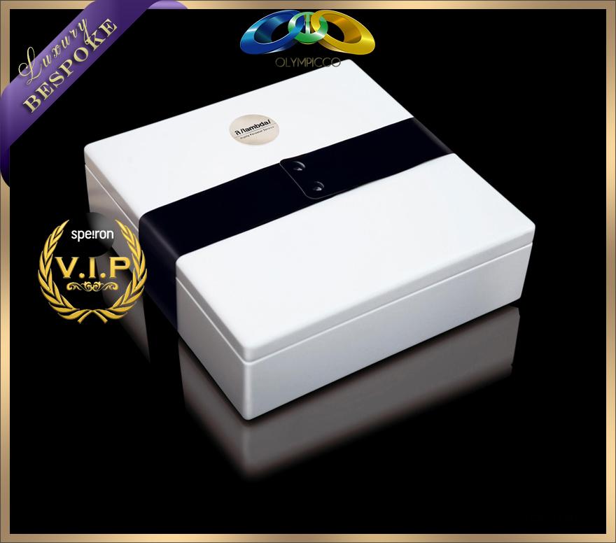 Lambda Ultra-Premium Extra Virgin Olive Oil - Bespoke White Gold Plated Edition - OLYMPICCO.COM